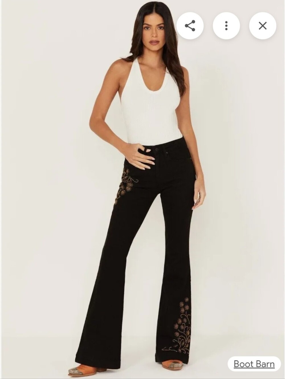 Shyanne black denim flare jeans Size 29